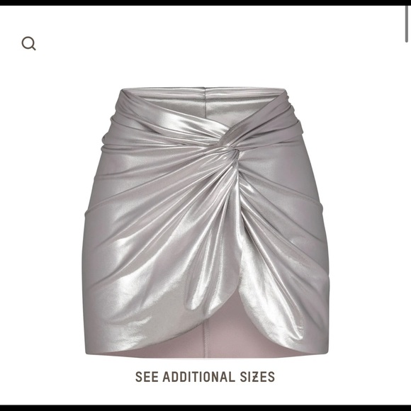 Skims Swim Metallic Sarong Mini Skirt - Picture 1 of 5